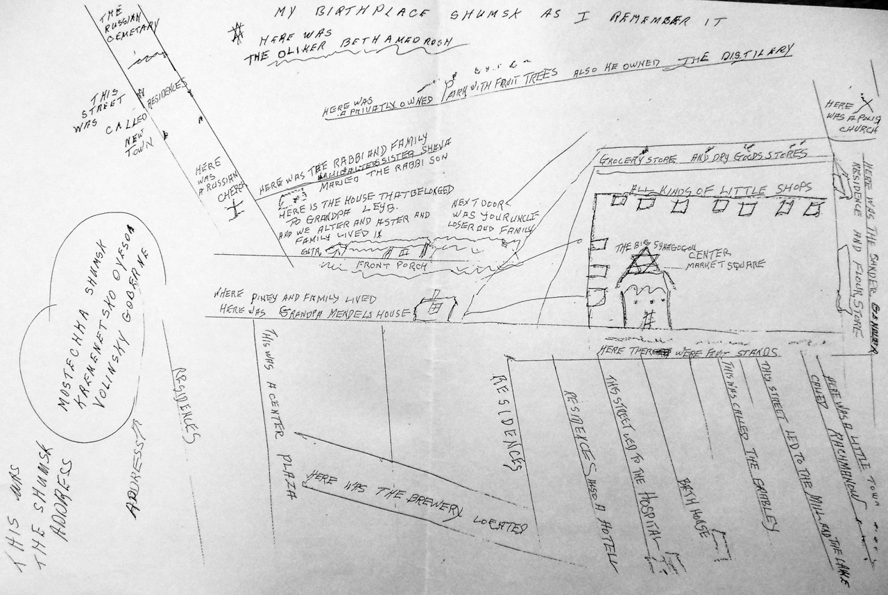 Keith Peltz's map of Shumsk