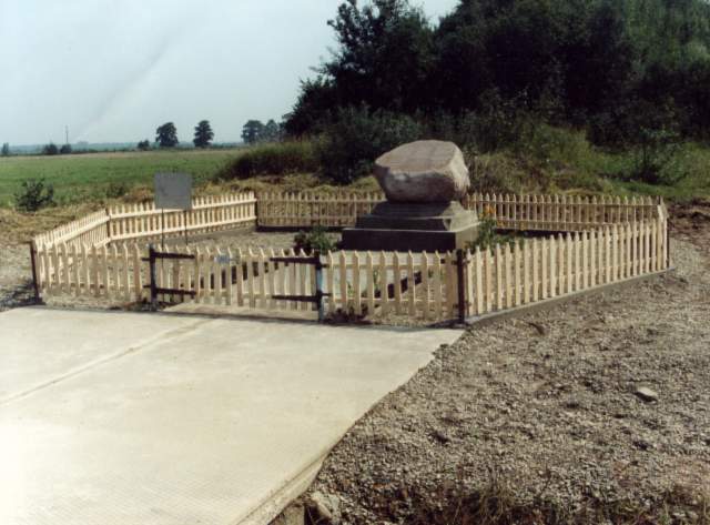 View of the Holobutow memorial monument