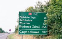 [roadsign outside of Belchatow]