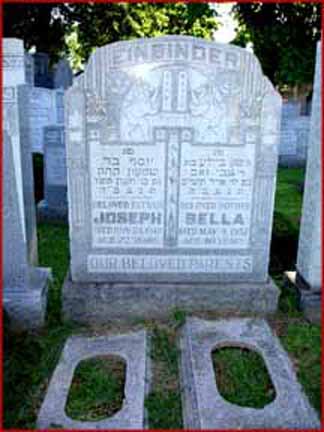 Gravestone of Joe and Bella Einbinder
