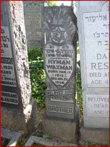 Hyman Waxman grave