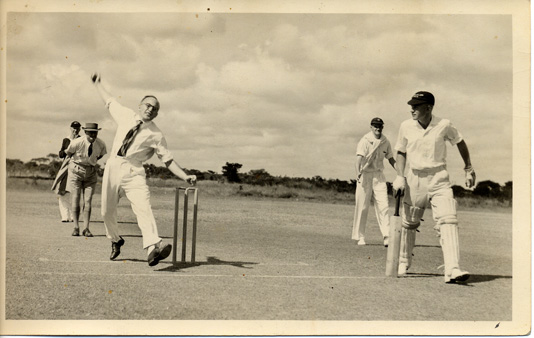 Dr. Hirsch Opening Cricket Season 1954