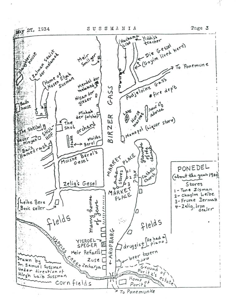 Ponedel map