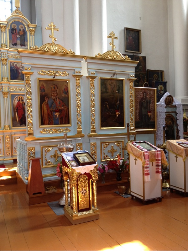Church Inside Showing Paintings