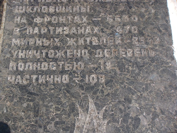 Placque Detail on Number of Victims