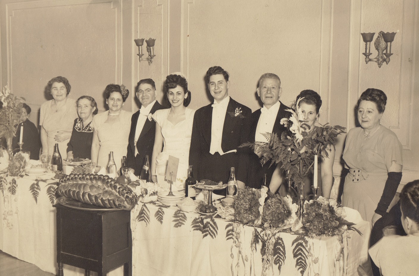 Morris and Jean's
                            wedding
