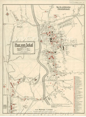 Map of Sokal 1918