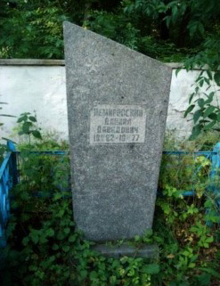 Tombstone of David Davidovich Nemirovski. Ternivka