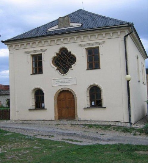 Restored Usov Synagogue. Nina Hofman purchased the Synagogue after restoration and later donated the building to the Olomouc Jewish Community.