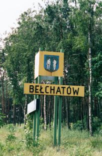 [sign for entering Belchatow]