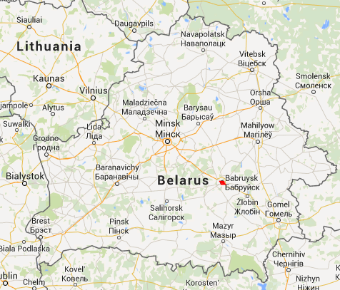 Map of Bobruisk