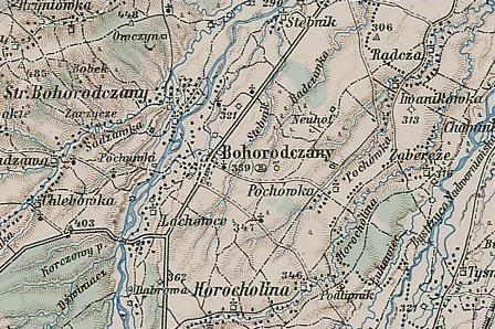 Bohorodchany Excerpt of 3rd Military Map of
                Austria-Hungary