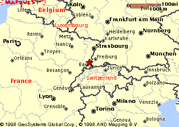 Rixheim's map location in Europe