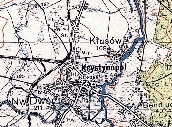 Krystynopol
              map, 1933