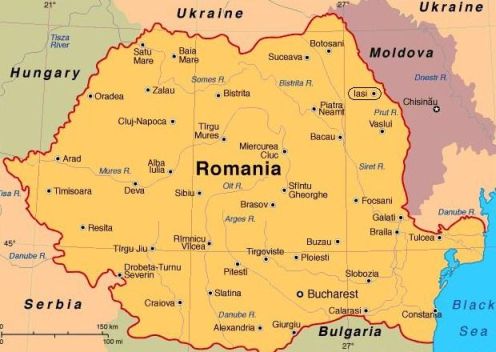 Iasi Romania Map