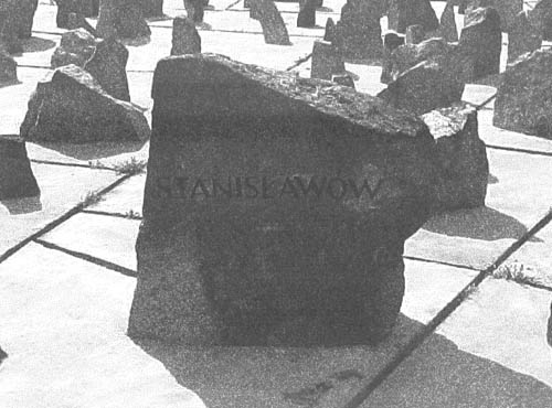 Stanislawow Memorial Stone at
                                Treblinka
