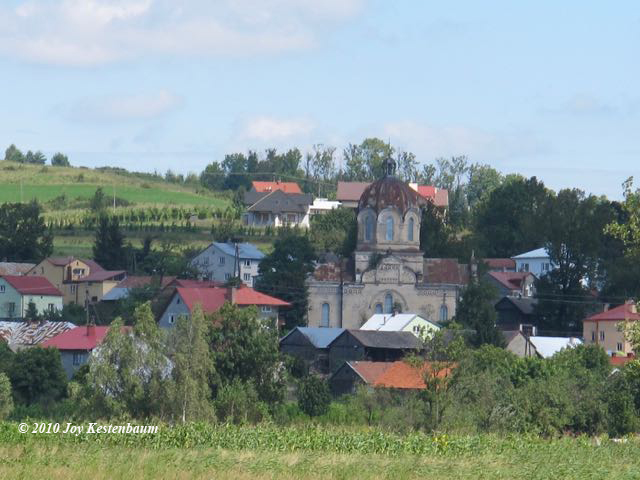 View of
                        Krzywcza with Greek Catholic Church