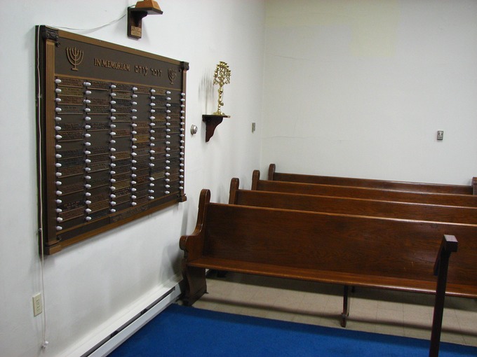 Right side of shul, taken from bimah