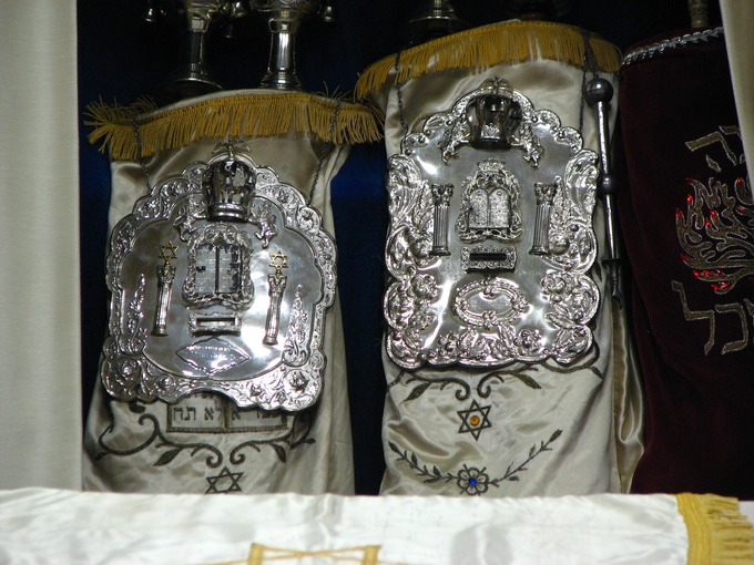 Torahs, dressed