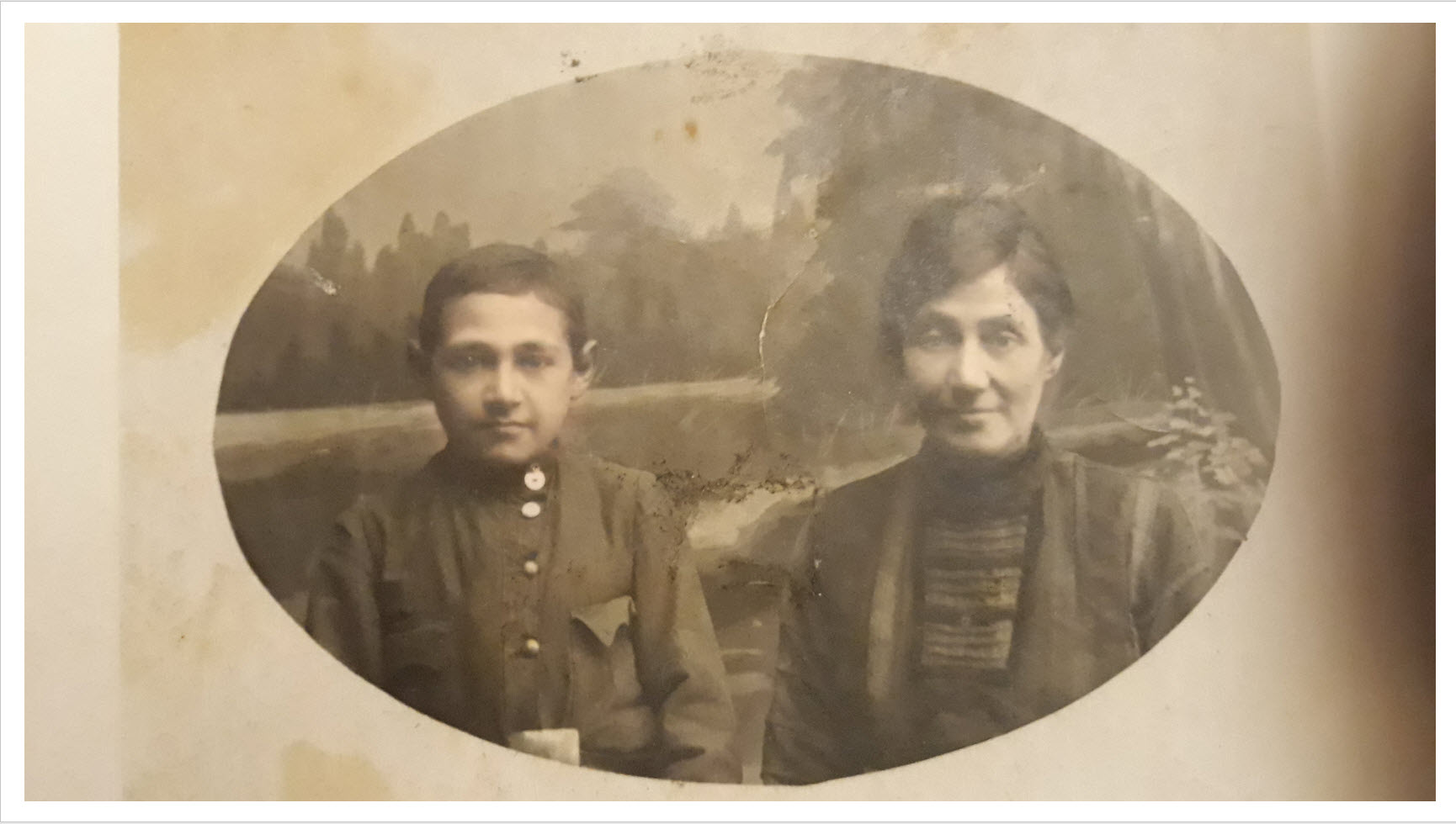 Chaim-Meyer and his mother Basa Barditch