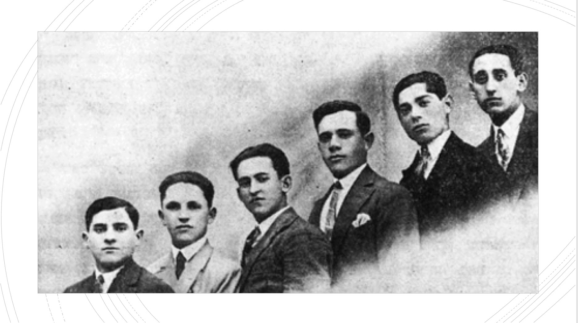 A group of young men from Mlynov. 