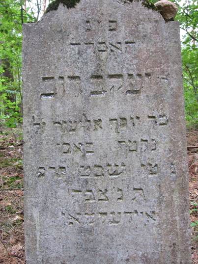 Photo of Yaacov
                      Dov Edelman's gravestone