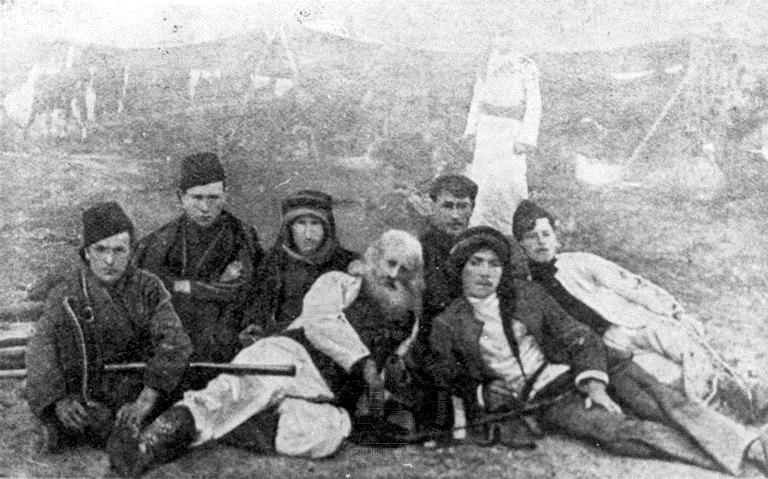 Michael Halperin with  a group of Kurds 1909-1919