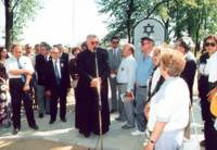 A Bishop from the church making a speech at the Memorial unveiling Radzyn, 14.8.95.
