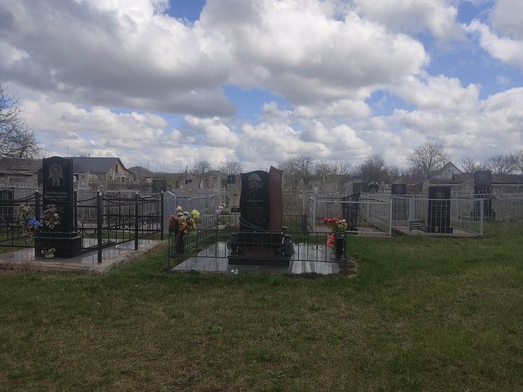 Cemetery view in the New Cemetery at Savran