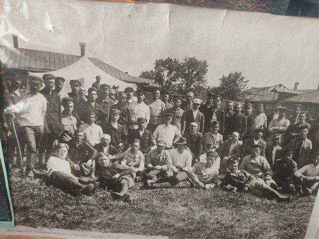 Delegates from the Savran area at a 1928 congress of the Committees of Poor Peasants