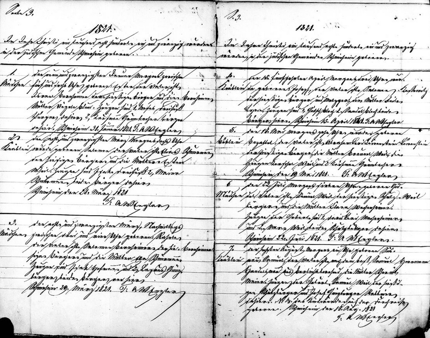 1821 Schmieheim
                        Birth Records