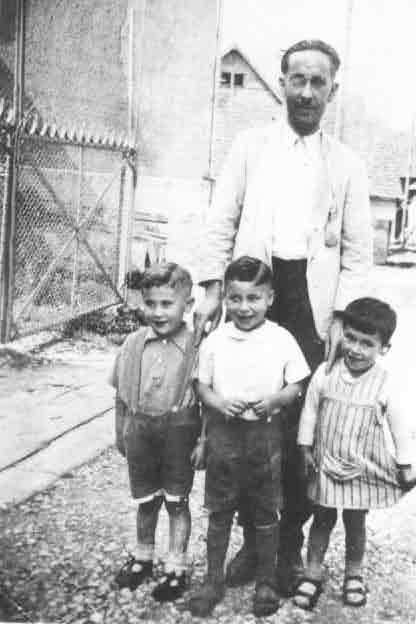 Rolf, center, with grandfather