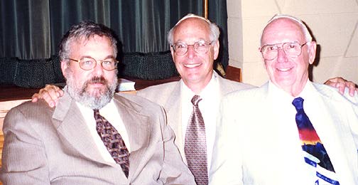 Rabbi Rettig, Joel Alpert and Harold Holman