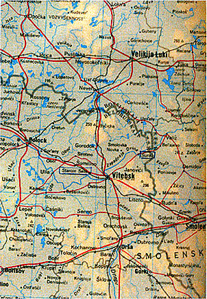 Vitbesk map