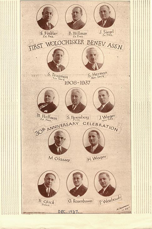 Officers of First Wolochisker Benevolent Association