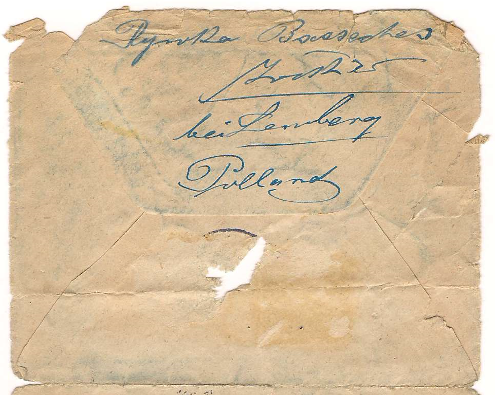 1925 Envelope from Zoulier, Poland