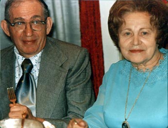 Abraham Breslauer and wife Chava Salzberg - Breslauer, NY, 1960