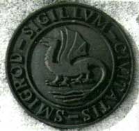  The
        coat of arms of Zmigrd: Smigrod Sigillum Civitatis