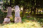 Two tombstones in Dagda cemetery (c 72 Kb)