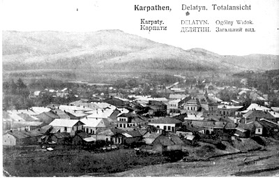 Karpathen, Delatyn. Totalansicht (Total View) 1917