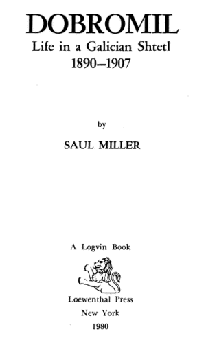 Saul Miller book