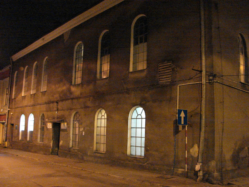The Synagogue Building at Night