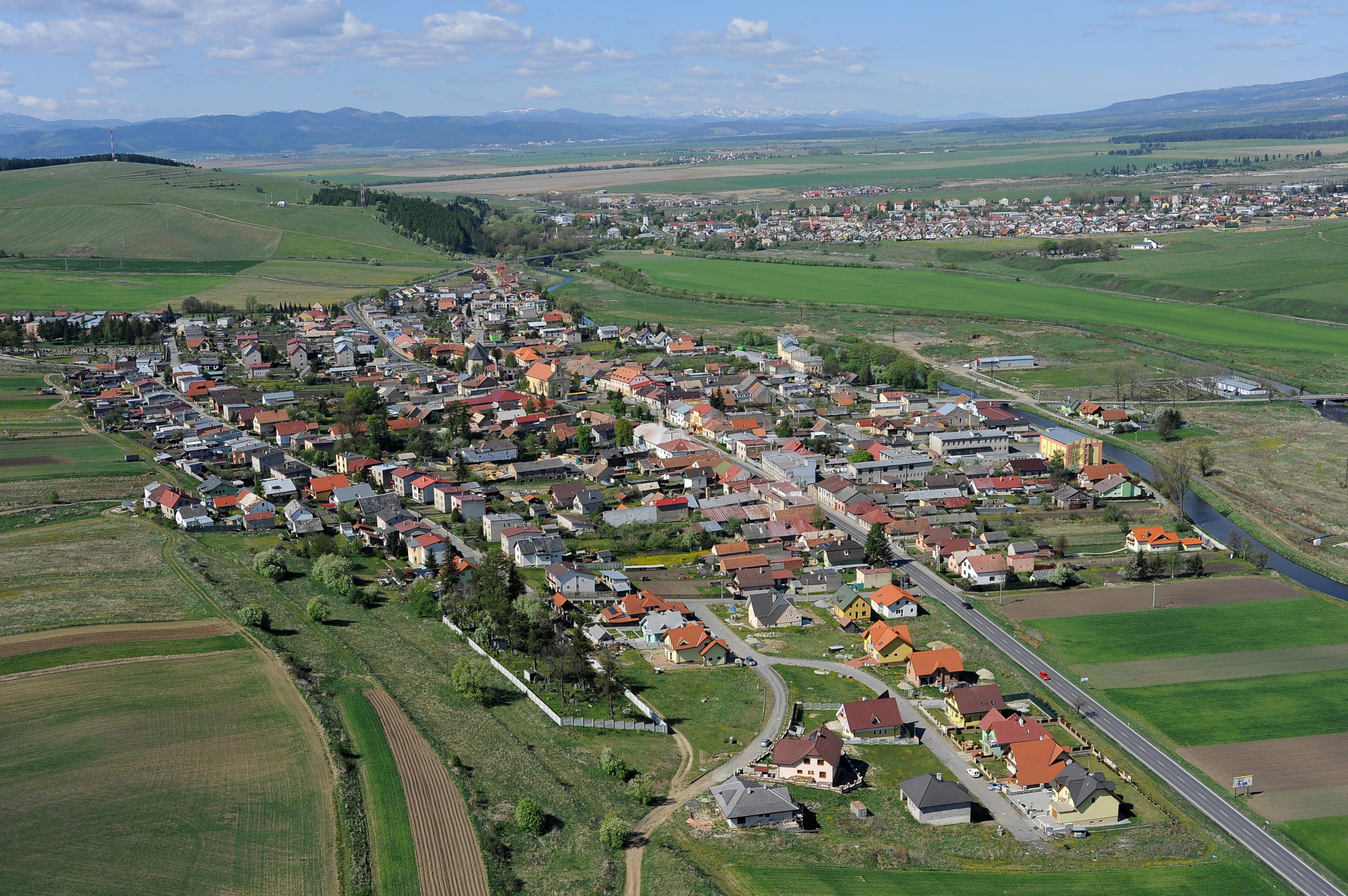 Aerial View of Huncovce, ca. 2009