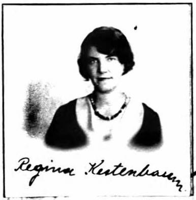 Regina Kestenbaum's passport photo