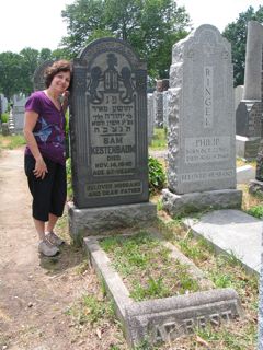 Gail at
                              Grandfather's Grave