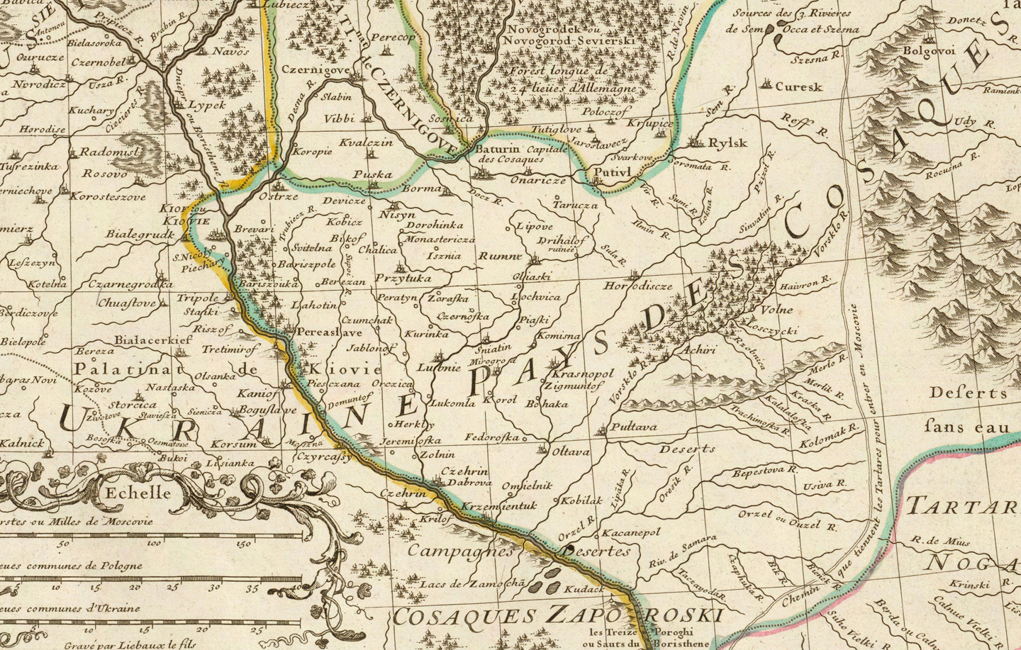 Карта ремизова 1706 год