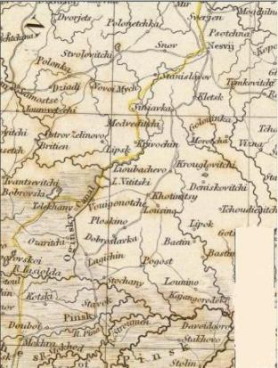 1835 Map by Baldwin and Cradock