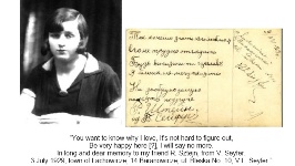 V. Seyfer of Lyakhovichi 1929