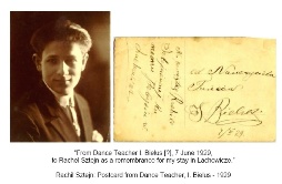 I. Bielus, dance instructor in Lyakhovichi