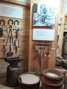 Blacksmith's tools at the Folk Museum in Motol